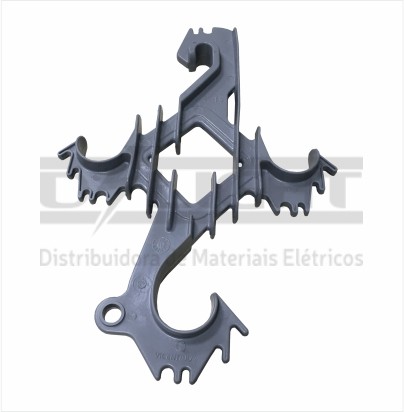 ESPAÇADOR LOSANGULAR POLIMÉRICO 15KV SEM ANEL