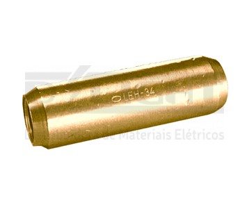 Luva de Emenda Latão para Haste Aterramento