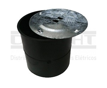 CAIXA DE INSPEÇÃO EM PVC COM TAMPA EM AÇO GALVANIZADO